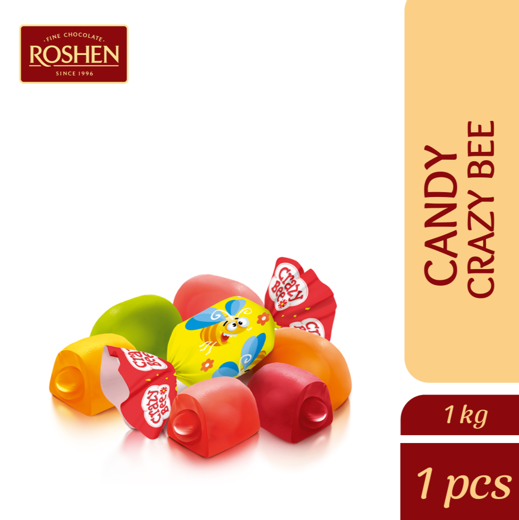 Roshen Crazy Bee Fruity Gummy Candy (1kg)