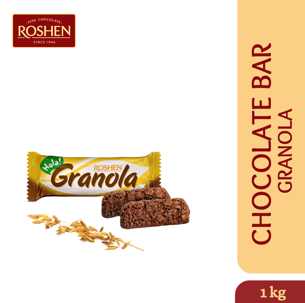 ROSHEN HOLA GRANOLA OATS CHOCOLATE SWEETS 500G