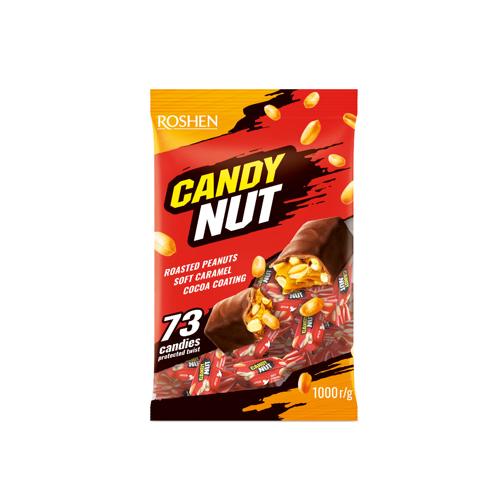 Roshen Candy Nut Nougat And Soft Caramel With Peanuts 1Kg
