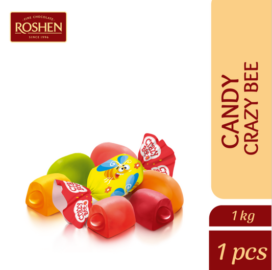 Roshen Crazy Bee Fruity Gummy Candy (1kg)X9 (WHOLESALE)