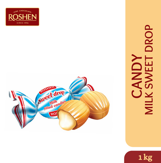 ROSHEN Sweet Drop Toffee Milk Candy (1kg)X7 (WHOLESALE)