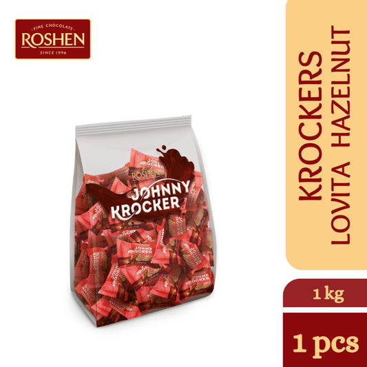 Roshen JOHNNY KROCKER CHOCO WAFERS WITH CHOCOLATE 1 KG