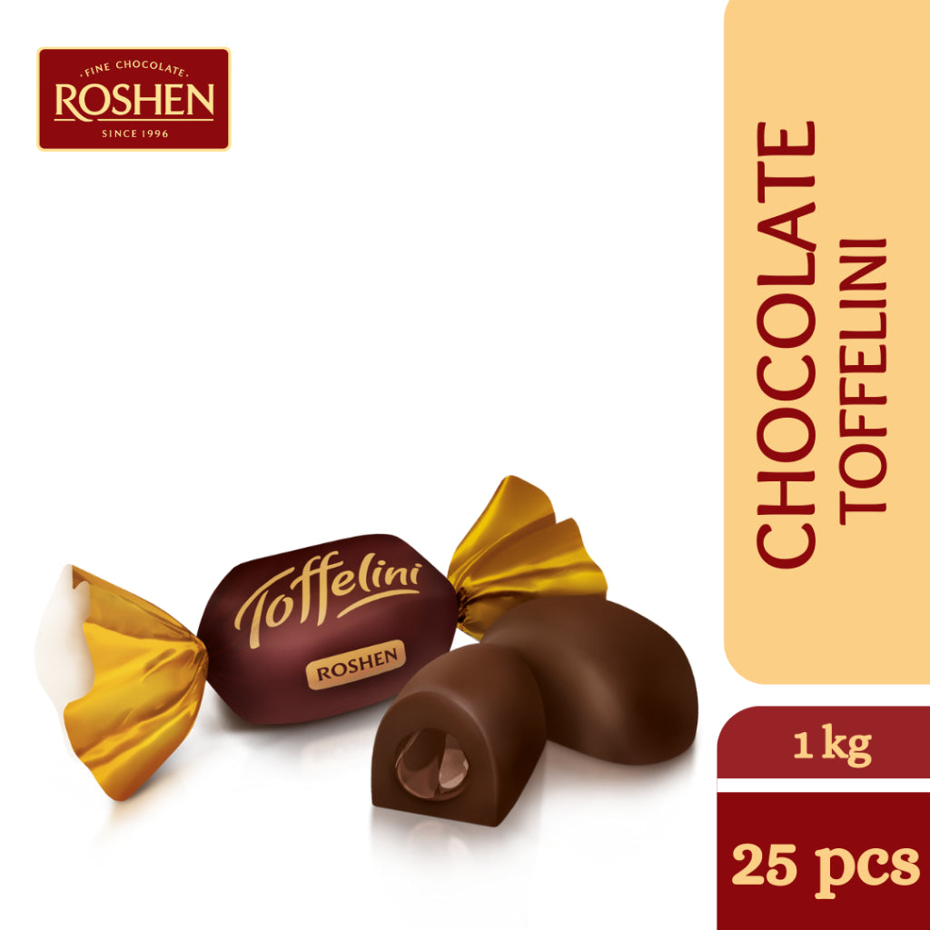 Roshen Toffelini Sweets With Chocolate Filling 1KGX6 (WHOLESALE)