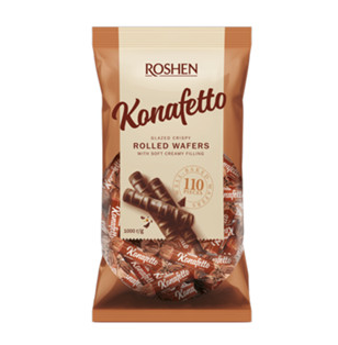 Roshen Konafetto Bianco, Sweets In Cocoa Coating 1KGX5 (WHOLESALE)