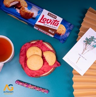 Roshen Lovita Soft Cream Cookies milk 127gX18 (WHOLESALE)