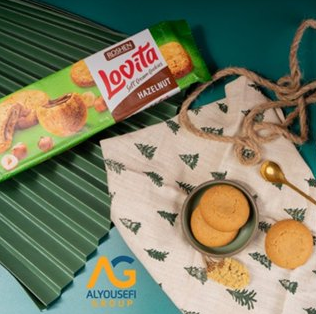 Roshen Lovita Soft Cream Cookies hazelnut 127gX18 (WHOLESALE)