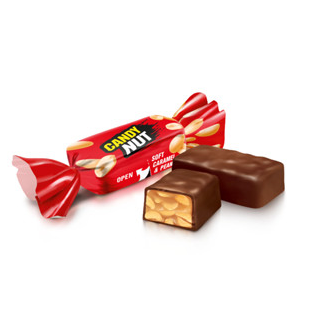 Roshen Candy Nut Soft Caramel With Peanuts