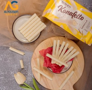Roshen Konafetto Wafer rolls with vanilla flavoured cream 140g
