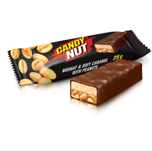 Roshen Candy Nut Nougat And Soft Caramel With Peanuts 1KGX5 (WHOLESALE)