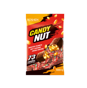 Roshen Candy Nut Nougat And Soft Caramel With Peanuts 1KGX5 (WHOLESALE)