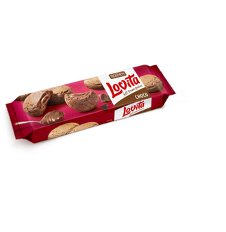 Roshen Lovita Soft Cream Cookies choco 127gX18 (WHOLESALE)