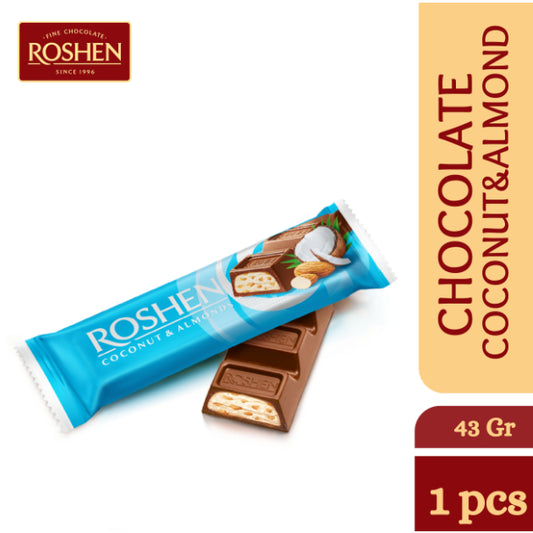 ROSHEN Chocolate Bar - Coconut and almond (29g)