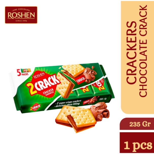 ROSHEN Cracker Biscuit Chocolate Crack (235g/Pack Of 1)