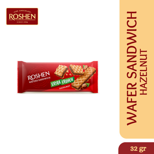 Roshen Extra Crunch Wafer Hazelnut1  (142G)X15 (WHOLESALE)